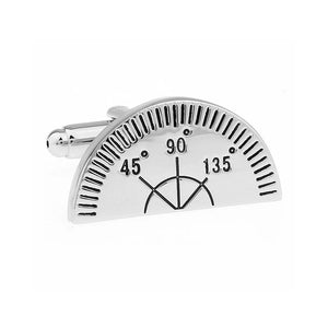 Men Funny Cufflinks for Shirt Gift for Party Protractor High Copper