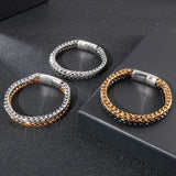 Titanium Steel Double-Layer Chain Men's Bracelet