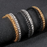 Titanium Steel Double-Layer Chain Men's Bracelet