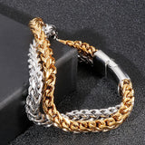 Titanium Steel Double-Layer Men's Bracelet