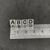 Metal Engraving 5mm 3D Big Hole Beads Charm Pendant