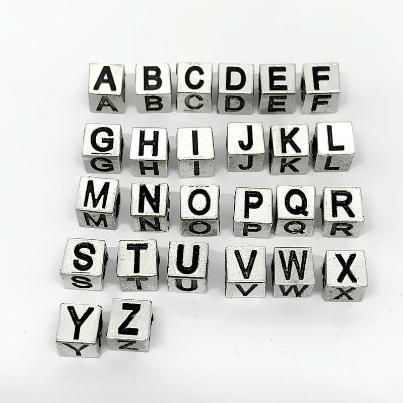 Metal Engraving 5mm 3D Big Hole Beads Charm Pendant