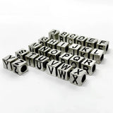 Metal Engraving 5mm 3D Big Hole Beads Charm Pendant