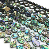 Round Teardrop Abalone Shell Beads for DIY Jewelry
