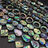 Round Teardrop Abalone Shell Beads for DIY Jewelry