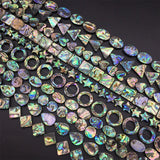 Round Teardrop Abalone Shell Beads for DIY Jewelry