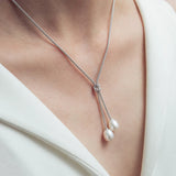 Freshwater Pearl Pendant 925 Sterling Silver Necklace Bridal
