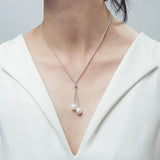 Freshwater Pearl Pendant 925 Sterling Silver Necklace Bridal