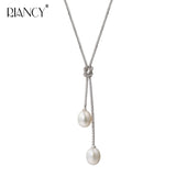 Freshwater Pearl Pendant 925 Sterling Silver Necklace Bridal
