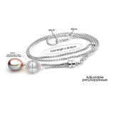 Freshwater Pearl Pendant 925 Sterling Silver Necklace Bridal