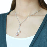Freshwater Pearl Pendant 925 Sterling Silver Necklace Bridal