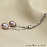 Freshwater Pearl Pendant 925 Sterling Silver Necklace Bridal