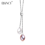 Freshwater Pearl Pendant 925 Sterling Silver Necklace Bridal