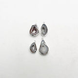 Natural Agates 6pc Edging Irregular Different Size Necklace Pendant