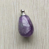 Amethyst Perfume Bottle Pendants for Necklace 3pcs/lot