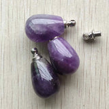 Amethyst Perfume Bottle Pendants for Necklace 3pcs/lot