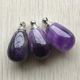 Amethyst Perfume Bottle Pendants for Necklace 3pcs/lot
