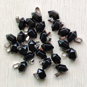 Agate Pillar Point Pendants for Jewelry Making 24pcs/lot