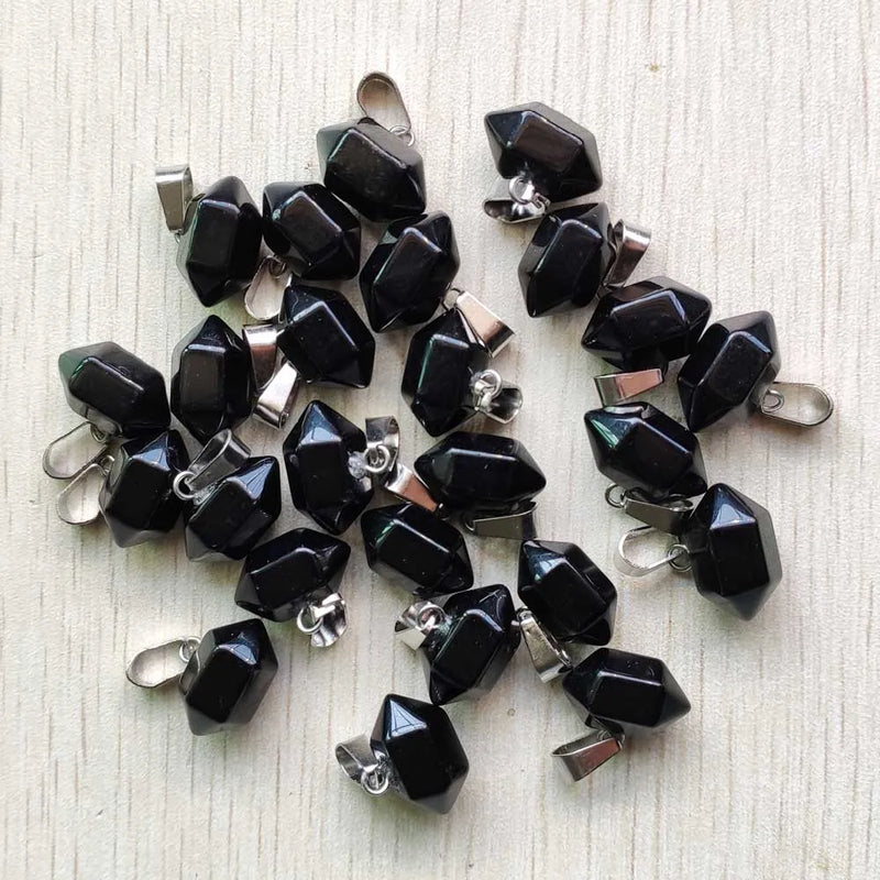 Agate Pillar Point Pendants for Jewelry Making 24pcs/lot
