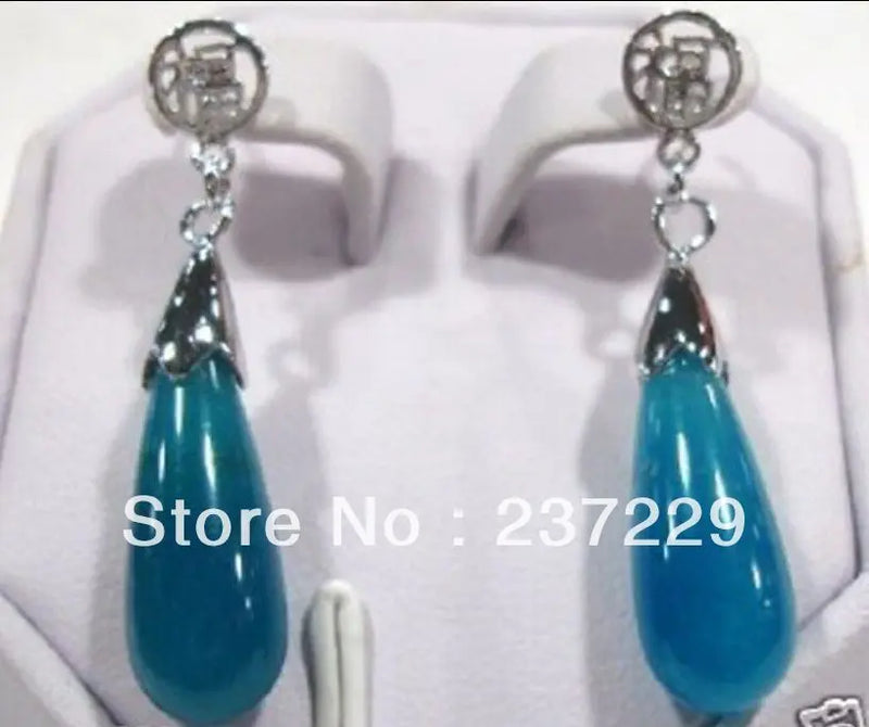 Natural Jade Earrings - Handcrafted Green Gemstone Jewelry