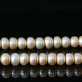 Orange Cultured Freshwater Pearl Beads 9-10mm DIY Jewelry 15in