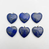 Lapis Lazuli Heart Pendant Necklace - 10pc