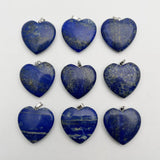Lapis Lazuli Heart Pendant Necklace - 10pc