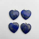Lapis Lazuli Heart Pendant Necklace - 10pc