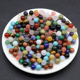 Natural Mixed Stone 10mm Round Ball Beads for Jewelry Making 50pcs