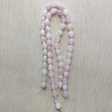 Pink Crystal Stone Drop Spacer Beads 10x14mm 55pcs