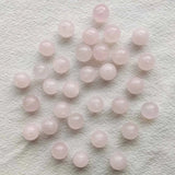 Rose Quartz Stone Round Ball Beads 10mm 30pcs