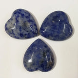 Sodalite Stone Beads Heart Shape Cabochons for Jewelry Making 25mm 20pcs/lot