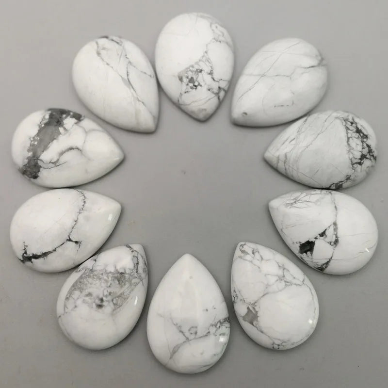 25X18mm Single Arc Teardrop Cabochon Bead 20pcs Charm Accessories