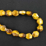Natural Stone Double Sided Cutting Irregular Beads 16pcs 10x12MM