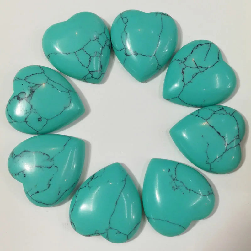 Calaithe Heart Shape Cabochons 25mm 20pcs