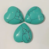 Calaithe Heart Shape Cabochons 25mm 20pcs