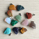 12pcs/lot Natural Stone Skull Skeleton Charms Pendants for DIY Jewelry Making