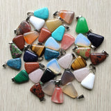 Natural Stone Ladder-Shaped Pendulum Pendants Charms 50pcs/lot