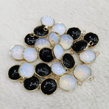 Opal Quartz Stone Pendant Charms for DIY Jewelry Making