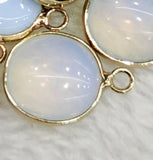 Opal Quartz Stone Pendant Charms for DIY Jewelry Making
