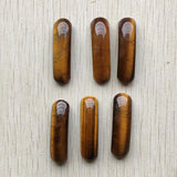 Tiger Eye Stone Oval Shape Pendants for Bracelets Making 6pcs/lot