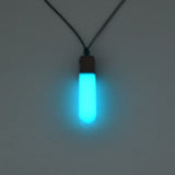 Wood Resin Pendant Necklace, Light Jewelry