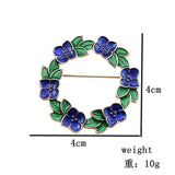 Big Wreath Brooch Pin for Shawl Collar Overcoat