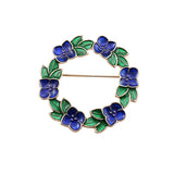Big Wreath Brooch Pin for Shawl Collar Overcoat
