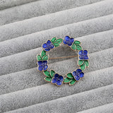 Big Wreath Brooch Pin for Shawl Collar Overcoat
