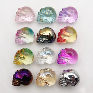 Crystal Skull Charm Necklace Pendant Jewelry Making Accessories