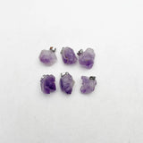 Amethyst Stone Pendants for Jewelry Making Charms 36pc
