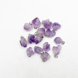 Amethyst Stone Pendants for Jewelry Making Charms 36pc