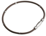 Silicone Titanium Steel Magnet Necklace for Men and Women