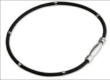 Silicone Titanium Steel Magnet Necklace for Men and Women